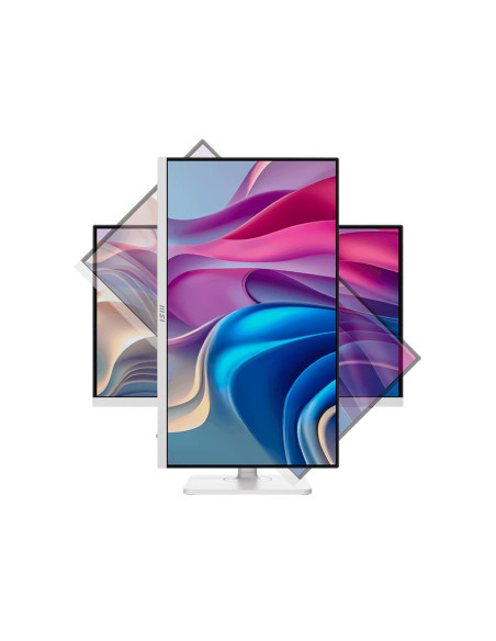 LCD Monitor, MSI, MODERN MD272UPHW, 27", Business/4K, Matte, Panel IPS, 3840x2160, 16:9, 60Hz, 4 ms, Speakers, Colour White, MO