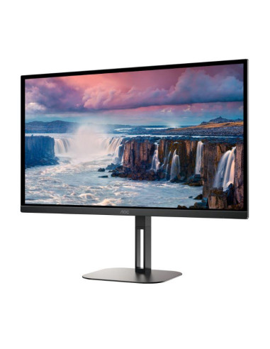 LCD Monitor, AOC, 27", Panel VA, 2560x1440, 16:9, 75 Hz, Matte, 4 ms, Speakers, Swivel, Pivot, Height adjustable, Tilt, Colour 