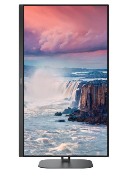 LCD Monitor, AOC, 27", Panel VA, 2560x1440, 16:9, 75 Hz, Matte, 4 ms, Speakers, Swivel, Pivot, Height adjustable, Tilt, Colour 