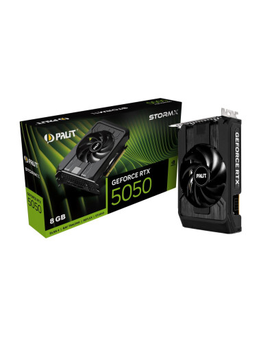 Graphics Card, PALIT, NVIDIA GeForce RTX 5050, 8 GB, GDDR6, 128 bit, PCIE 5.0 16x, Single Slot Fansink, NE65050019P1-GB2070F