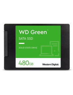 SSD, WESTERN DIGITAL, Green, 480GB, SATA 3.0, SLC, Read speed 545 MBytes/sec, 2,5", MTBF 1000000 hours, WDS480G3G0A