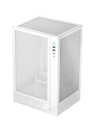Case, DEEPCOOL, CH170 DIGITAL WH, MiniTower, Not included, MiniITX, Colour White, CH170DIGITALWH