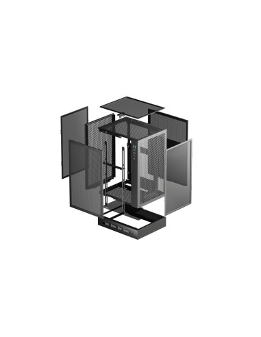 Case, DEEPCOOL, CH170 DIGITAL, MiniTower, Not included, MiniITX, Colour Black, CH170DIGITAL