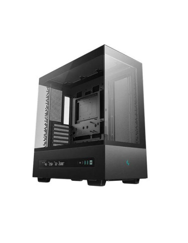 Case, DEEPCOOL, CH690 DIGITAL, MiniTower, Case product features Transparent panel, Not included, Colour Black, R-CH690-BKNNA0D-