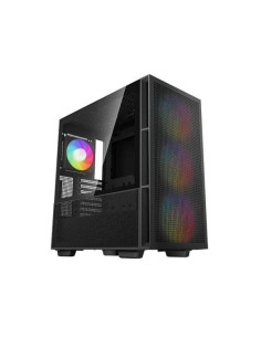 Case, DEEPCOOL, CH560, Case product features Transparent panel, Not included, Colour Black, R-CH560-BKAPE4-G-1