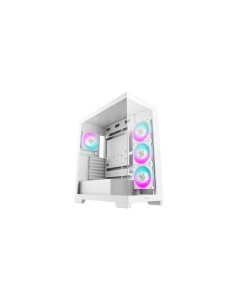 Case, DEEPCOOL, CG580 4F WH, MidiTower, Case product features Transparent panel, Not included, ATX, MicroATX, MiniITX, Colour W