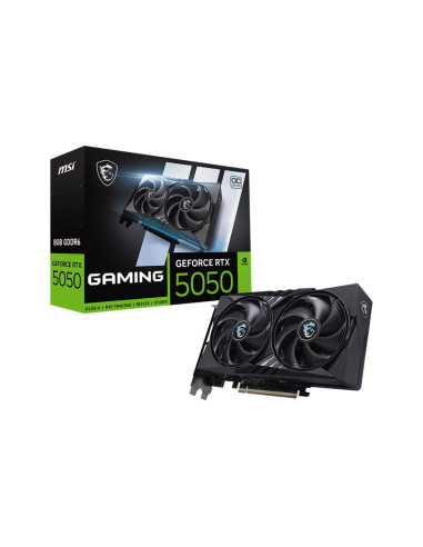 Graphics Card, MSI, NVIDIA, GeForce RTX 5050, 8 GB, GDDR6, 128 bit, PCI Express x16 5.0, Active, RTX50508GGAMINGOC