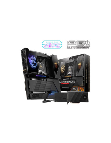 Mainboard, MSI, AMD X870E, SAM5, EATX, Memory DDR5, Memory slots 4, 1xPCI-Express 1x, 2xPCI-Express 16x, 7xM.2, 1xAudio-In, 1xA