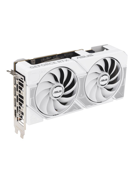 Graphics Card, ASUS, NVIDIA, GeForce RTX 5060, 8 GB, GDDR7, 128 bit, PCI Express 5.0, Active, DUAL-RTX5060-O8G-WHITE Graphics Card, ASUS, NVIDIA, GeForce RTX 5060, 8 GB, GDDR7, 128 bit, PCI Express 5.0, Active, DUAL-RTX5060-O8G-WHITE