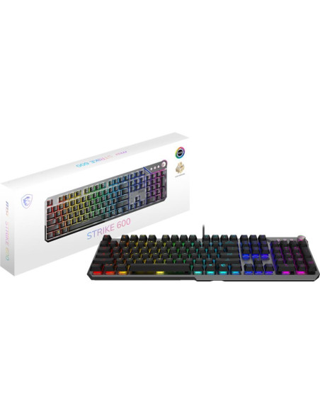 KEYBOARD GAMING BLACK US/STRIKE 600 SILENT MSI KEYBOARD GAMING BLACK US/STRIKE 600 SILENT MSI