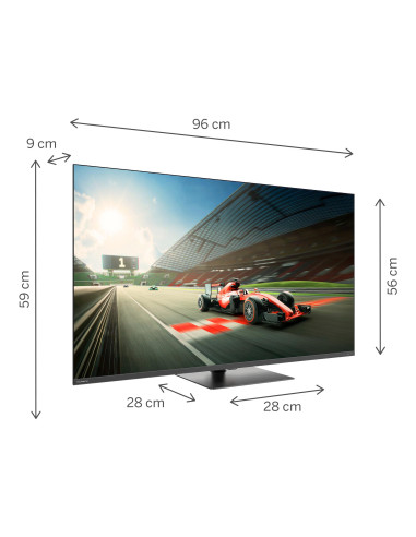 TV Set, THOMSON, 43 ", 4K Ultra HD, 3840 x 2160 pixels, Flat, 16:9, QLED Pro, 43QG7C04