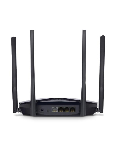 Wireless Router, MERCUSYS, 1800 Mbps, Wi-Fi 6, 1 WAN, 3x10/100/1000M, Number of antennas 4, MR70X