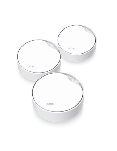 Wireless Router, TP-LINK, Wireless Router, 3-pack, 3000 Mbps, Mesh, Wi-Fi 6, 1x10/100/1000M, 1x2.5GbE, DHCP, DECOX50-POE(3-PACK Wireless Router, TP-LINK, Wireless Router, 3-pack, 3000 Mbps, Mesh, Wi-Fi 6, 1x10/100/1000M, 1x2.5GbE, DHCP, DECOX50-POE(3-PACK