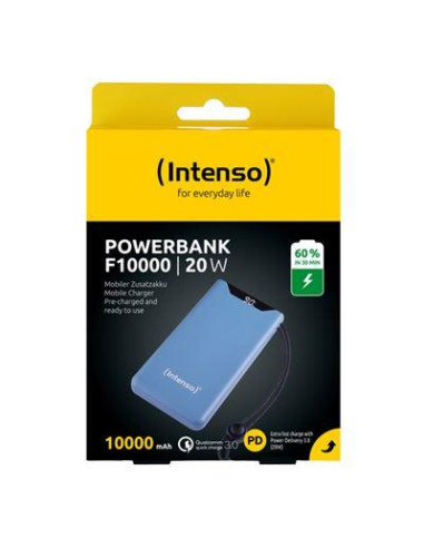 POWER BANK USB 10000MAH QC3.0/BLUE F10000 7332035 INTENSO