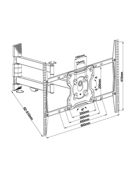 TV SET ACC WALL MOUNT BLACK/FPMA-W460BLACK NEOMOUNTS TV SET ACC WALL MOUNT BLACK/FPMA-W460BLACK NEOMOUNTS