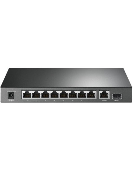 Switch, TP-LINK, TL-SG1210P, Desktop/pedestal, 9x10Base-T / 100Base-TX / 1000Base-T, 1xSFP, PoE+ ports 8, TL-SG1210P