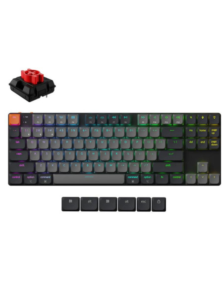 KEYBOARD WRL K1 RGB/BLACK K1X-H1 KEYCHRON KEYBOARD WRL K1 RGB/BLACK K1X-H1 KEYCHRON