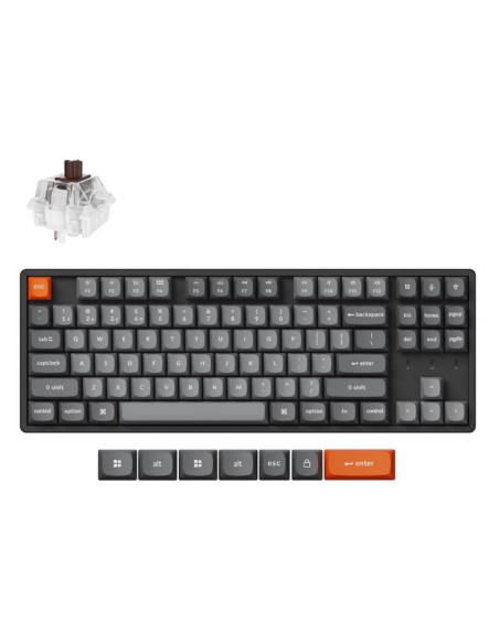 KEYBOARD WRL K8 MAX RGB/BLACK K8M-J3 KEYCHRON KEYBOARD WRL K8 MAX RGB/BLACK K8M-J3 KEYCHRON