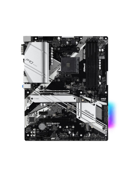 Mainboard, ASROCK, AMD B550, SAM4, ATX, 2xPCI-Express 3.0 1x, 1xPCI-Express 3.0 16x, 2xM.2, 1xPCI-Express 4.0 16x, Memory DDR4,