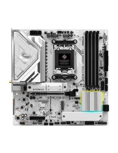 Mainboard, ASROCK, AMD B850, SAM5, Micro-ATX, Memory DDR5, Memory slots 4, 4xPCI-Express 4.0 4x , 1xPCI-Express 5.0 16x, 1xM.2,