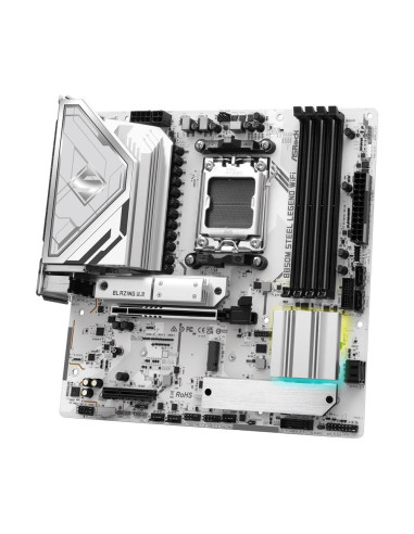 Mainboard, ASROCK, AMD B850, SAM5, Micro-ATX, Memory DDR5, Memory slots 4, 4xPCI-Express 4.0 4x , 1xPCI-Express 5.0 16x, 1xM.2,
