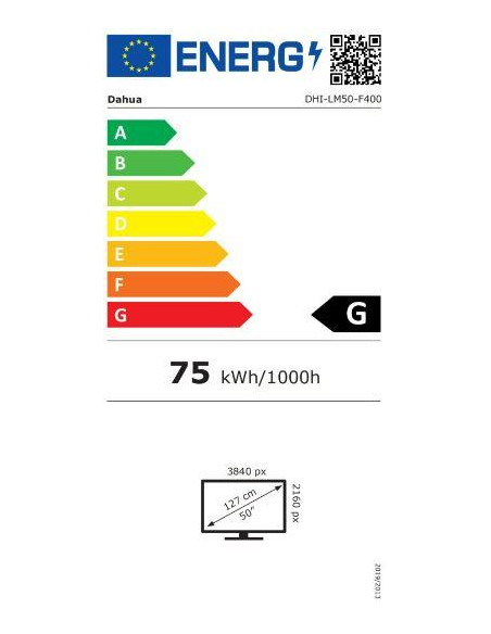 Large Format Display, DAHUA, 50 ", 3840 x 2160 pixels, 4K Ultra HD, Native aspect ratio 16:9, LED, Flat, DHI-LM50-F400