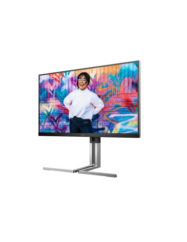 LCD Monitor, AOC, Q27U3CV, 27", Matte, Panel IPS, 2560x1440, 16:9, 75 Hz, 4 ms, Speakers, Colour Black / Silver, Q27U3CV