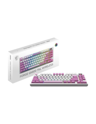 KEYBOARD GAMING VIOLET US/FORGE GK600 TKL W VIOLET MSI