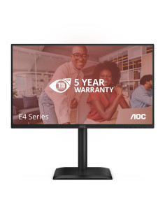 LCD Monitor, AOC, 60.5 cm (23.8"), 1920 x 1080 pixels, Full HD, Native aspect ratio 16:9, LED, Flat, 24E4U