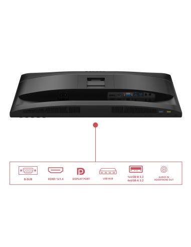 LCD Monitor, AOC, 60.5 cm (23.8"), 1920 x 1080 pixels, Full HD, Native aspect ratio 16:9, LED, Flat, 24E4U