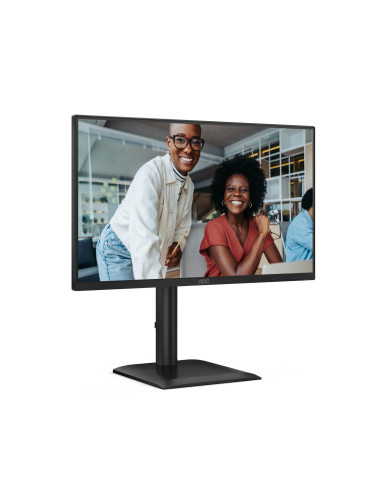 LCD Monitor, AOC, 60.5 cm (23.8"), 1920 x 1080 pixels, Full HD, Native aspect ratio 16:9, LED, Flat, 24E4U