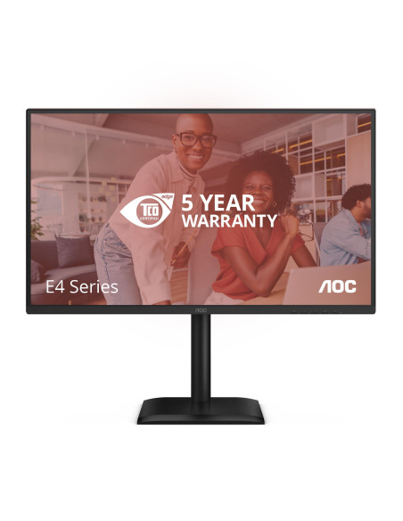 LCD Monitor, AOC, 27 ", 1920 x 1080 pixels, Full HD, Native aspect ratio 16:9, LED, Flat, 27E4U LCD Monitor, AOC, 27 ", 1920 x 1080 pixels, Full HD, Native aspect ratio 16:9, LED, Flat, 27E4U