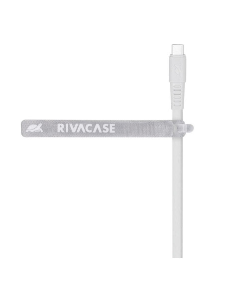 CABLE USB-C TO USB-C 1.2M/WHITE PS6005 WT12 RIVACASE CABLE USB-C TO USB-C 1.2M/WHITE PS6005 WT12 RIVACASE