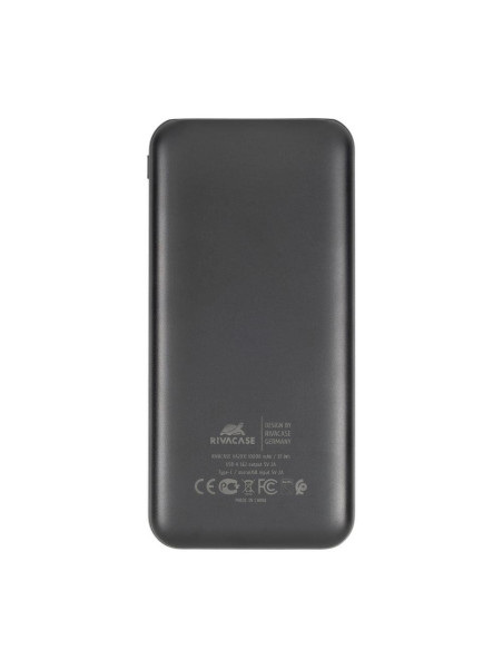 POWER BANK USB 10000MAH/VA2031 BLACK RIVACASE POWER BANK USB 10000MAH/VA2031 BLACK RIVACASE