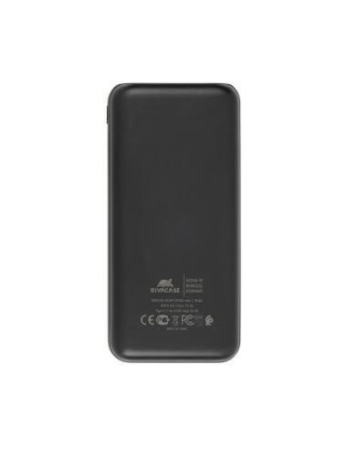 POWER BANK USB 20000MAH/VA2071 BLACK RIVACASE