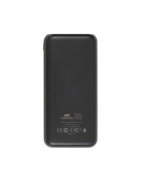 POWER BANK USB 20000MAH/VA2071 BLACK RIVACASE POWER BANK USB 20000MAH/VA2071 BLACK RIVACASE