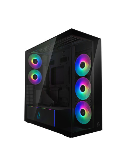 Case, ARCTIC, EATX, Black, Midi Tower, PC, Xtender VG (Mirror Black), ACPCC00019A