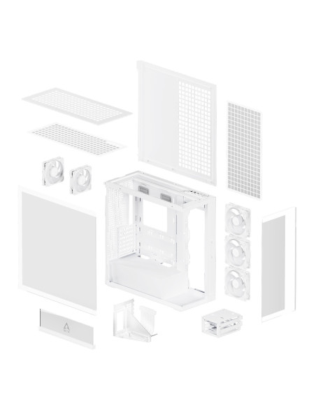 Case, ARCTIC, Xtender VG (White), Case product features Transparent panel, Not included, Colour White, ACPCC00017A Case, ARCTIC, Xtender VG (White), Case product features Transparent panel, Not included, Colour White, ACPCC00017A