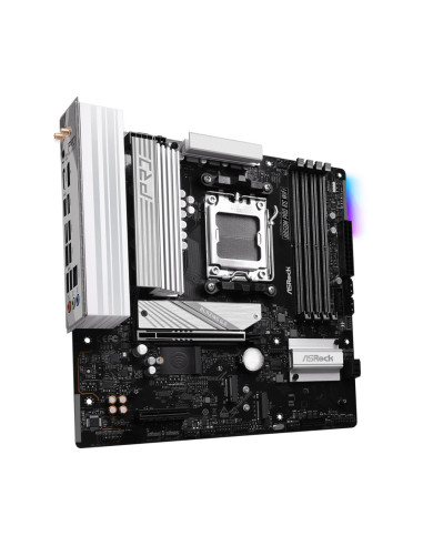 Mainboard, ASROCK, AMD B850, SAM5, Micro-ATX, Memory DDR5, Memory slots 4, 1xPCI-Express 4.0 4x , 1xPCI-Express 5.0 16x, 1xM.2,