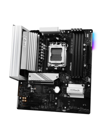 Mainboard, ASROCK, AMD B850, SAM5, Micro-ATX, Memory DDR5, Memory slots 4, 1xPCI-Express 4.0 4x , 1xPCI-Express 5.0 16x, 1xM.2, Mainboard, ASROCK, AMD B850, SAM5, Micro-ATX, Memory DDR5, Memory slots 4, 1xPCI-Express 4.0 4x , 1xPCI-Express 5.0 16x, 1xM.2,