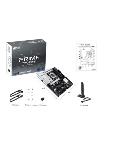 Mainboard, ASUS, Intel Z890, LGA1851, ATX, Memory DDR5, Memory slots 4, 3xPCI-Express 4.0 16x, 1xPCI-Express 5.0 16x, 4xM.2, 1x