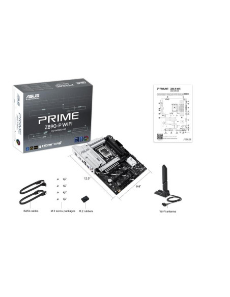 Mainboard, ASUS, Intel Z890, LGA1851, ATX, Memory DDR5, Memory slots 4, 3xPCI-Express 4.0 16x, 1xPCI-Express 5.0 16x, 4xM.2, 1x Mainboard, ASUS, Intel Z890, LGA1851, ATX, Memory DDR5, Memory slots 4, 3xPCI-Express 4.0 16x, 1xPCI-Express 5.0 16x, 4xM.2, 1x