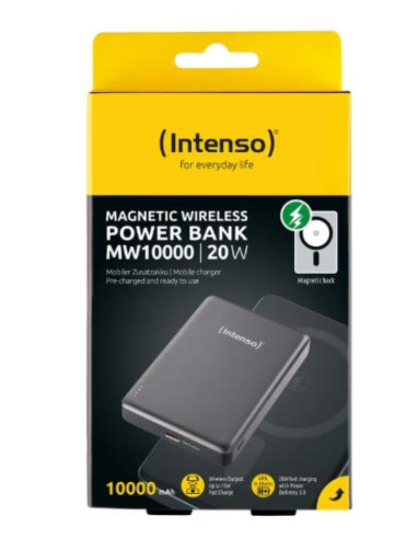 POWER BANK USB 10000MAH MAG/GREY 7344034 INTENSO