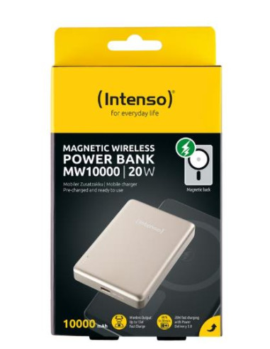 POWER BANK USB 10000MAH MAG/CHAMPAGNE 7344031 INTENSO