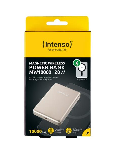 POWER BANK USB 10000MAH MAG/CHAMPAGNE 7344031 INTENSO POWER BANK USB 10000MAH MAG/CHAMPAGNE 7344031 INTENSO