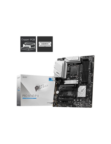 Mainboard, MSI, Intel B760 Express, LGA1700, Memory DDR5, Memory slots 4, 5xPCI-Express 5.0 16x, 2xM.2, 1xHDMI, 1xDisplayPort, 