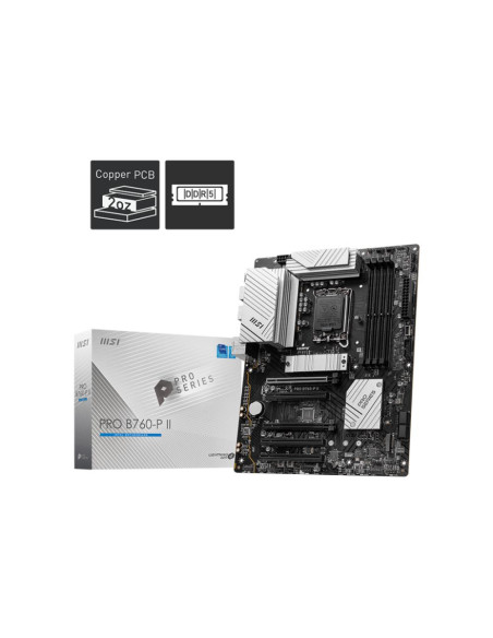 Mainboard, MSI, Intel B760 Express, LGA1700, Memory DDR5, Memory slots 4, 5xPCI-Express 5.0 16x, 2xM.2, 1xHDMI, 1xDisplayPort, 