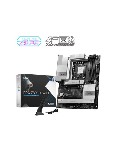 Mainboard, MSI, Intel Z890, LGA1851, ATX, Memory DDR5, Memory slots 4, PROZ890-AWIFI