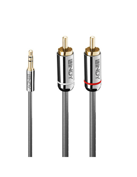 CABLE AUDIO 3.5MM TO PHONO 2M/CROMO 35334 LINDY CABLE AUDIO 3.5MM TO PHONO 2M/CROMO 35334 LINDY