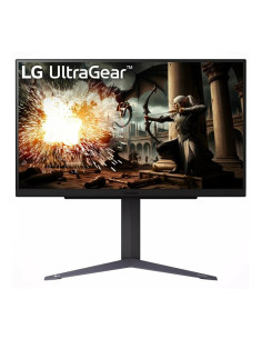 LCD Monitor, LG, 27GS75Q-B, 27", Gaming, Panel IPS, 2560x1440, 16:9, 180Hz, Matte, 1 ms, Pivot, Height adjustable, Tilt, Colour